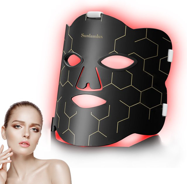 Hottoerak LED-Gesichtsmaske mit Rotlichttherapie, Unisex - Bild 1