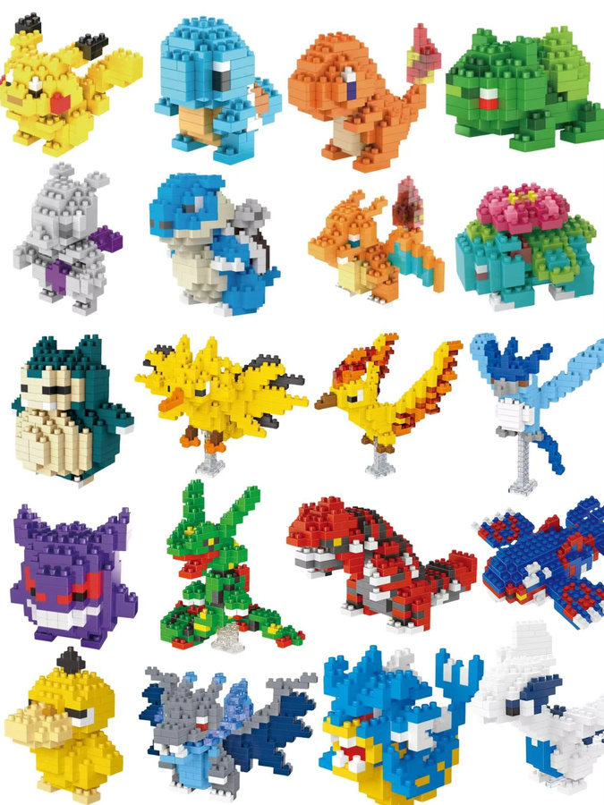 Potdemiel Pokémon Pikachu Nanoblock, Bunt / Mehrfarbig, Kunststoff - Bild 3