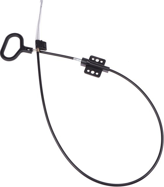Universal D-Ring Griff für Liege und Sofa als Ersatzteil für Zugkabel in Schwarz - Bild 1