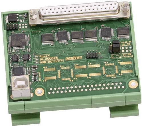 Deditec USB-TTL-32 I/O-Modul mit 32 digitalen Eingängen und 32 digitalen Ausgängen in Grün - Bild 1