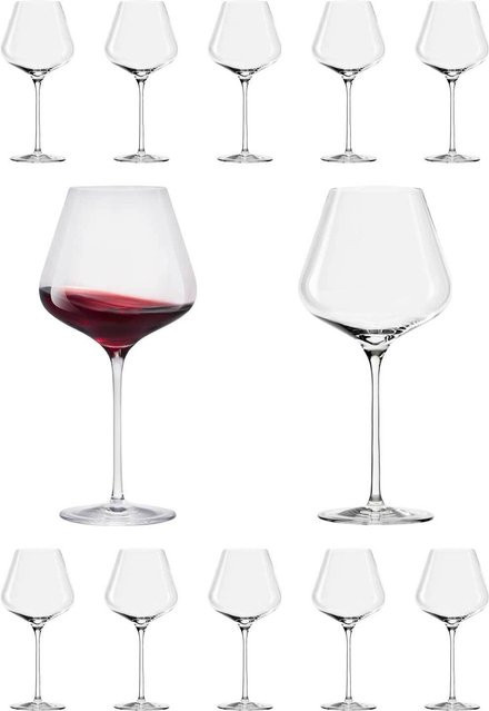 Stölzle Lausitz Burgundergläser Quatrophil aus Glas, transparent, 12er Set, 710 ml - Bild 1