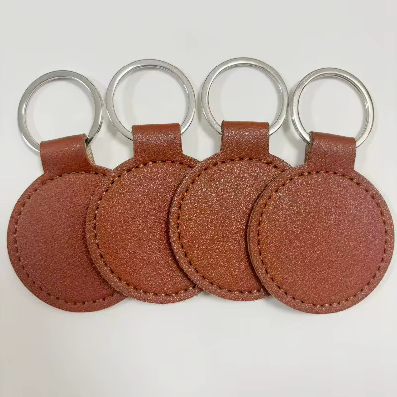 SAISLERWELL Schlüsselanhänger PU-Leder, rund, Unisex - Bild 2