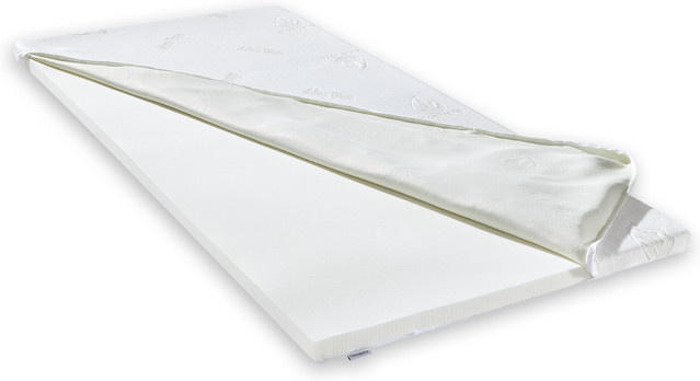 Sleepsy Aloe Vita Memory Foam Topper Weiß B/T/H: 90 x 200 x 4 cm - Bild 1