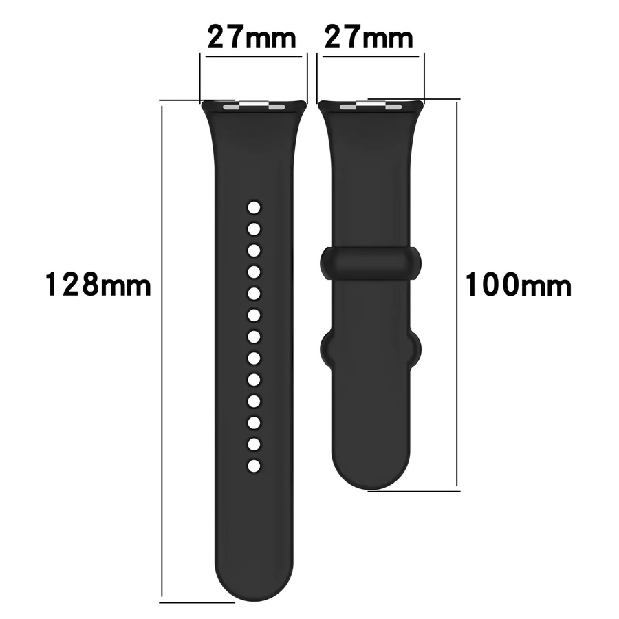 YIBEIZHI Uhrenarmband Silikon, Schwarz, Unisex - Bild 3
