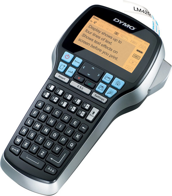 DYMO LabelManager 420P Beschriftungsgerät in Schwarz und Silber mit USB-Anschluss und Unterstützung für D1 Schriftbänder in 6 mm, 9 mm, 12 mm und 19 mm - Bild 3
