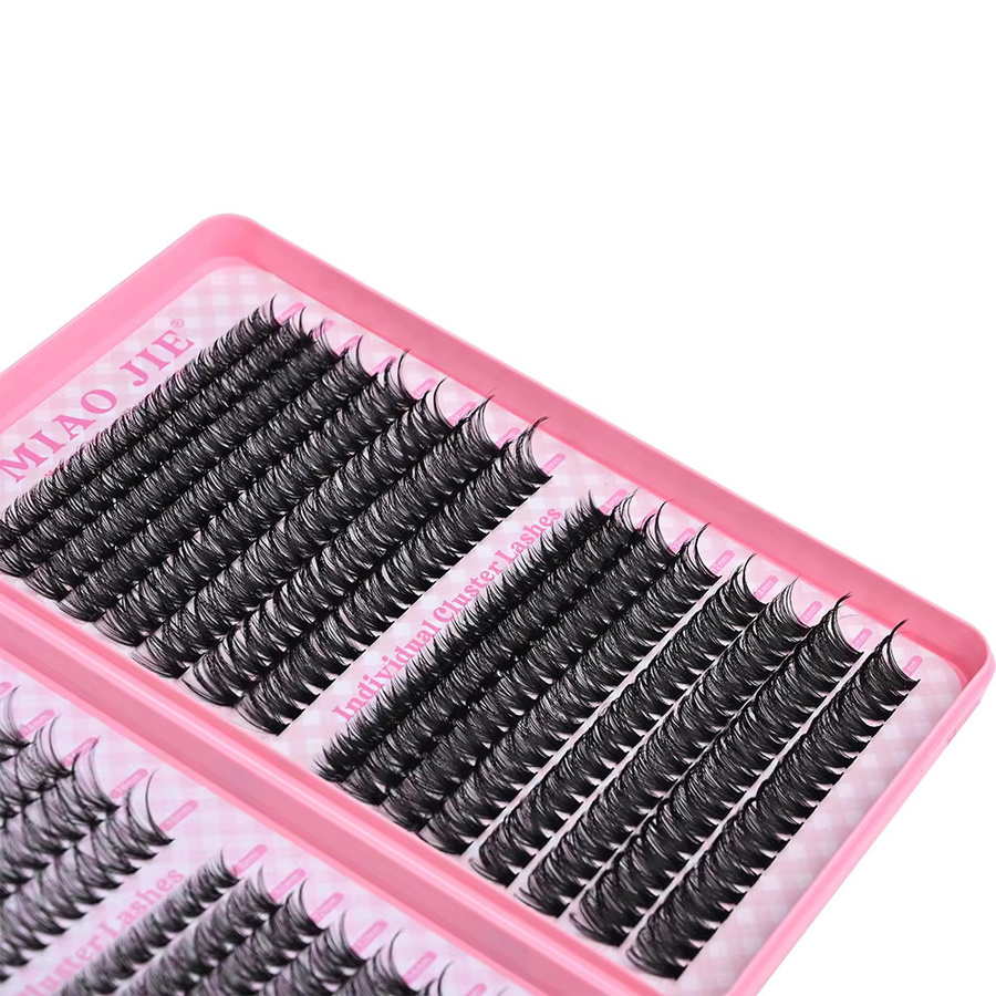 MIAOJIE DIY Cluster-Wimpernverlängerungsset, Black, Unisex - Bild 2