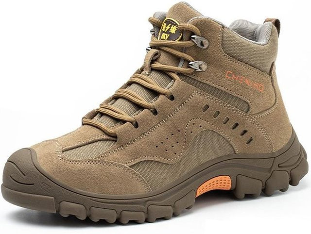 Shoekeeper Sicherheitsschuhe für Herren als Arbeitsstiefel in Braun mit Kunststoff-Zehenschutz und Verbrühungsschutz nach EN ISO 20345 Größe 47 - Bild 1