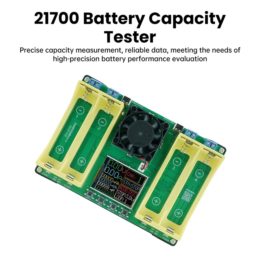 Aideepen Kapazitätstestermodul für 21700 Lithiumbatterien mit digitaler mAh und MWh Anzeige und USB-C Anschluss - Bild 2