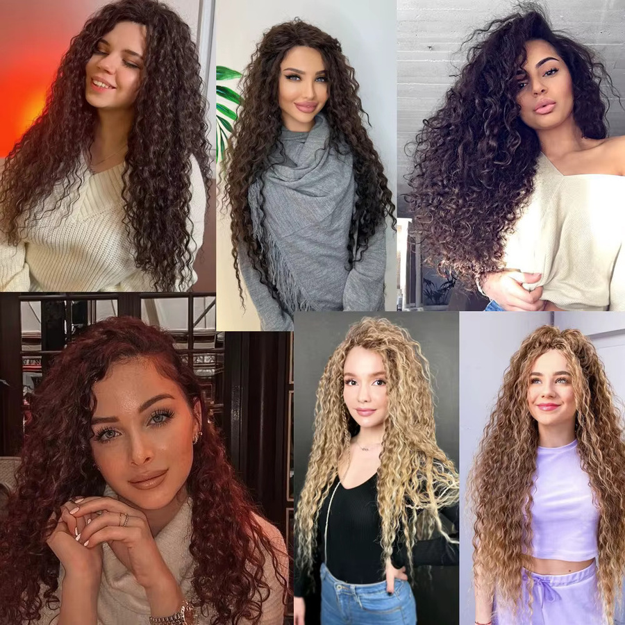 Booming Hair Synthetische Lockige Haarverlängerung, 320g, Damen - Bild 3