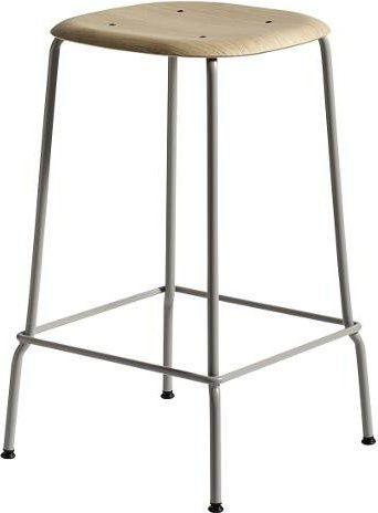 HAY Soft Edge 80 Bar Stool in Beige aus Stahl - Bild 1