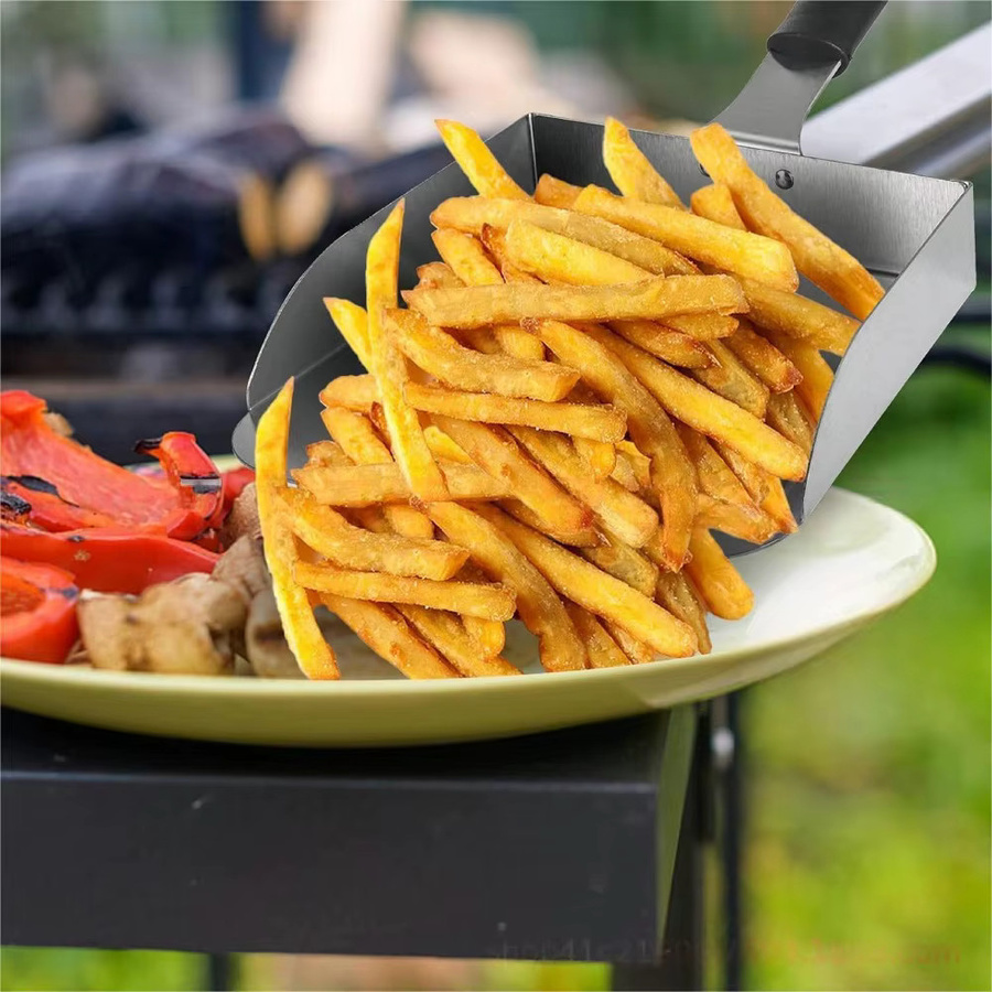 FEB.WIND Food Mover Spatel aus Edelstahl in Silber für Grillen und Camping - Bild 2