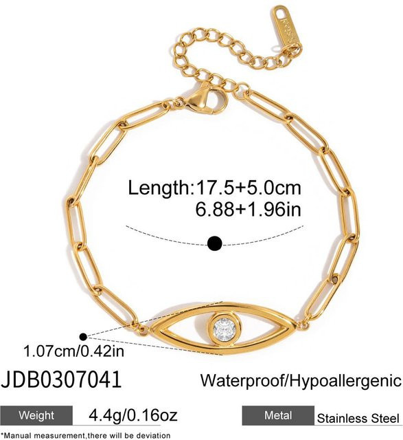 Youthway Armreif Edelstahl, Gold, Damen - Bild 1