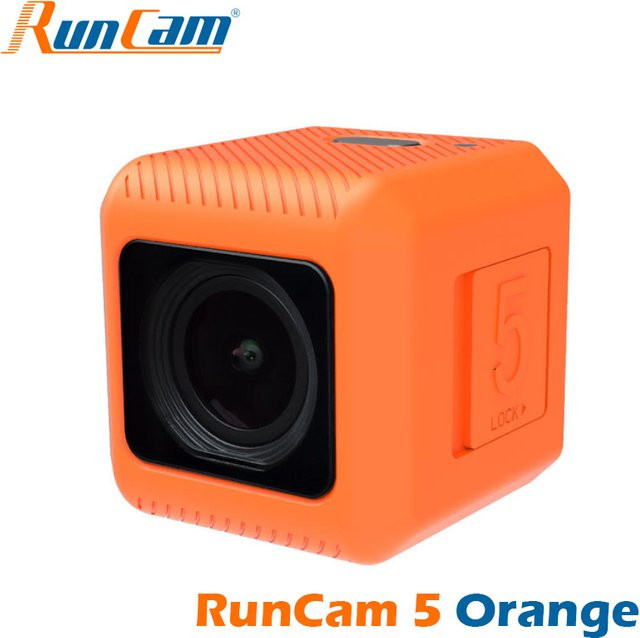 RunCam 5 Action Kamera in Orange mit 4K-Auflösung und EIS für FPV Racing, Drohnen und RC Autos - Bild 1