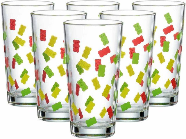 Ritzenhoff & Breker Haribo Allover Trinkgläser Multicolor 6er Set mit 380 ml pro Glas - Bild 1