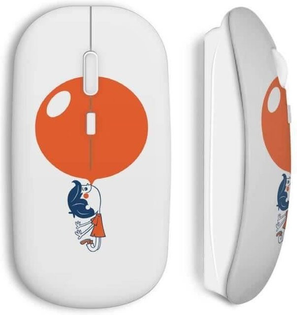 Garcon Bubble kabellose Wi-Fi Maus in Weiß - Bild 1