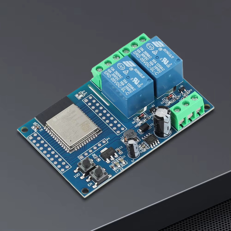 VAKIND ESP32 Relaismodul mit 1/2/8 Kanälen, DC 5-30/60V, WiFi und Bluetooth in Blau - Bild 3