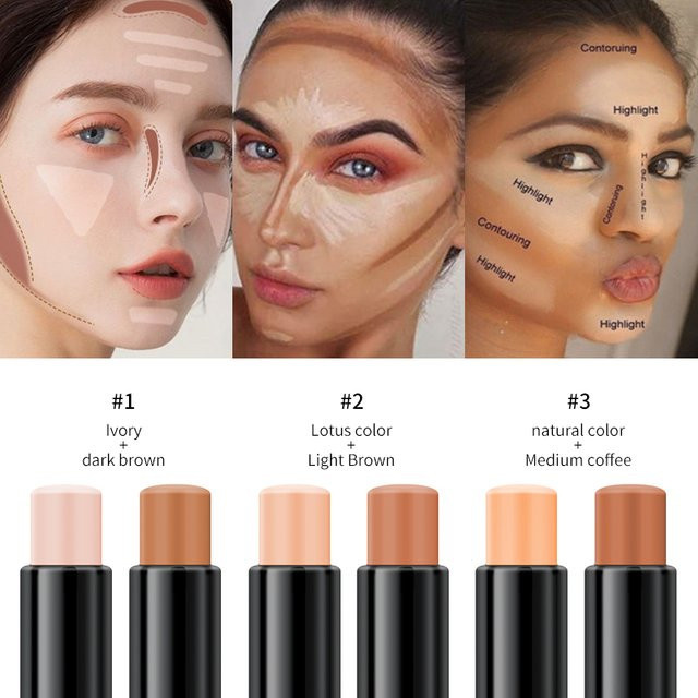 YANQINA 2-in-1 Dual-End Kontur- und Highlight-Stift - Bild 1