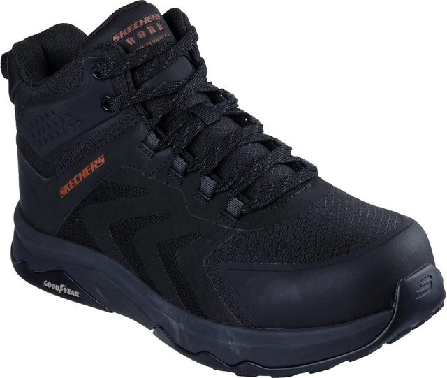 Skechers Sicherheitsschuhe Nordown Speed-Flex Trekker S3S in Schwarz-Rot, Größe 46 - Bild 1