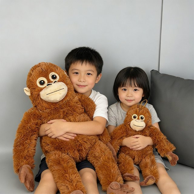 Bandai Orang-Utan-Plüschtier, Braun, Plüsch / Textil - Bild 1
