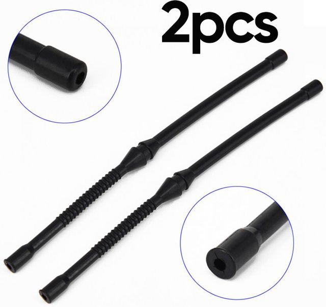 VIBRATITE 2er Set Kraftstoff-Linie-Kit für Kettensägen, schwarzer Benzinschlauch für Modelle 61 66 162 181 266 268 272 281 288 sowie Rasenmäher und Freischneider - Bild 1