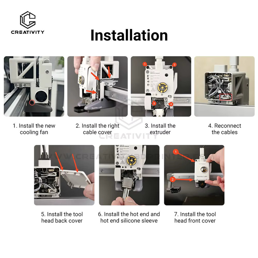 Bambu Lab Ersatz-Kühlventilator 5015 Luftgebläse für A1 und A1 mini 3D-Drucker in Schwarz - Bild 4