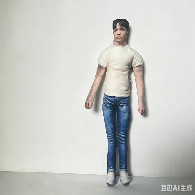 Yiran toy Vernon Abstrakter Plüschtier mit Skelettkörper, 30cm - Bild 1