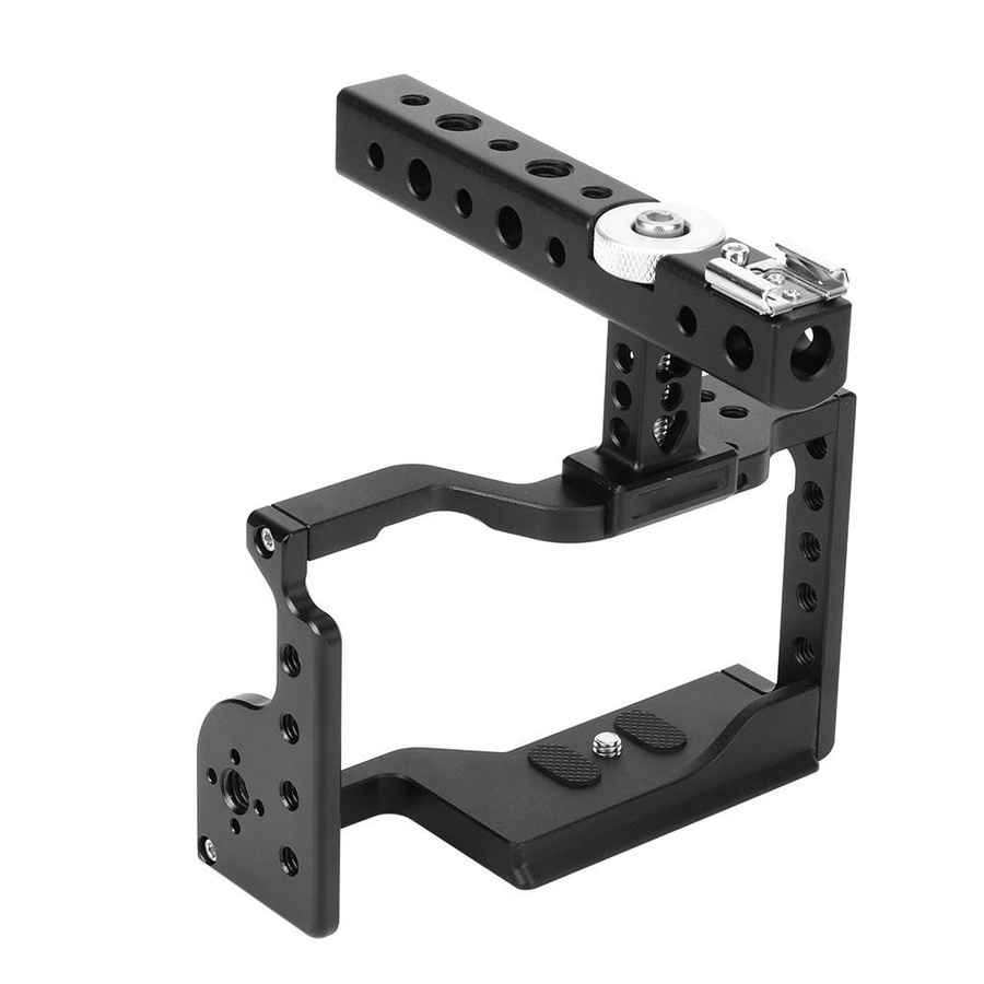 Sony C17 Käfig-Kit aus Aluminiumlegierung mit Griff für die spiegellose Kamera Sony A6600 in Schwarz - Bild 2