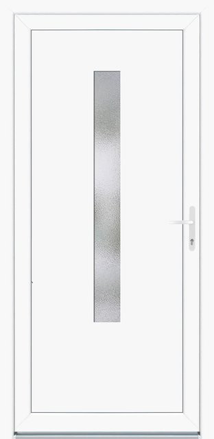 PANTO Kunststoff-Nebeneingangstür K508 Weiß Anschlag Rechts B: 98 cm, H: 198 cm - Bild 1