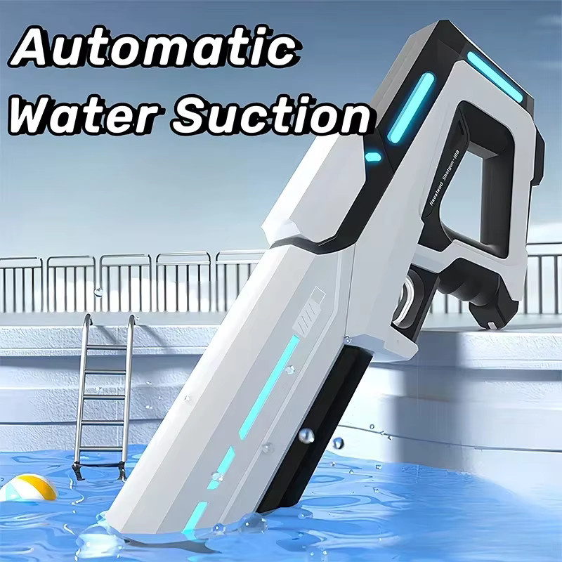 OiKe Automatische Saugwasserpistole, Elektrische Wasserpistole, Weiß - Bild 3