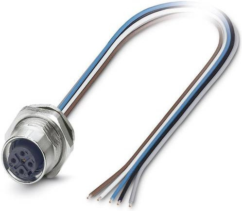 Phoenix Contact 1542729 Sensor-Aktor-Einbausteckverbinder M12 Buchse mit 5 Polen und 0,50 m Kabellänge in Multicolor - Bild 1