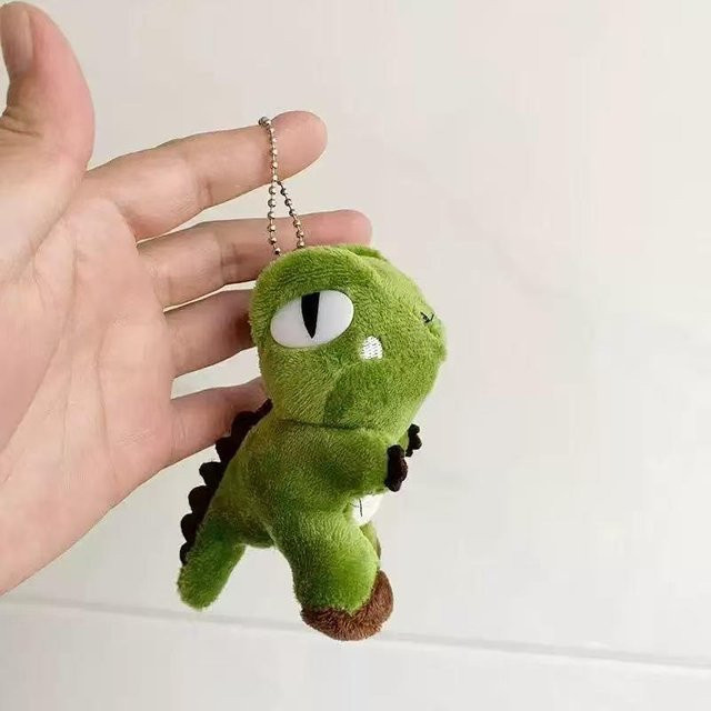 Yiran toy Plüsch-Dinosaurier-Schlüsselanhänger, Grün, Kinder - Bild 1