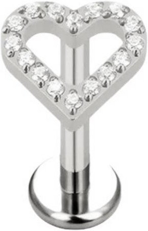 Lucky Star Jewelry Piercing Stecker, Titan, Zirkonia, Damen - Bild 1