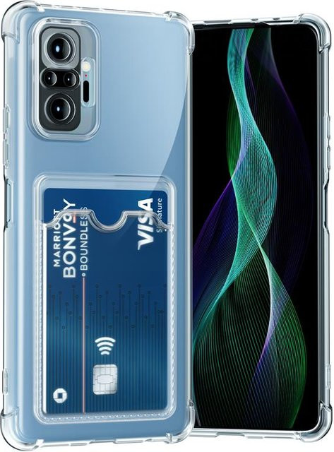 Transparente Schutzhülle mit Kartenhalter für Xiaomi Redmi Note 10 Pro 10S 11 11s 12 12s 13c 13 Pro 5G - Bild 1