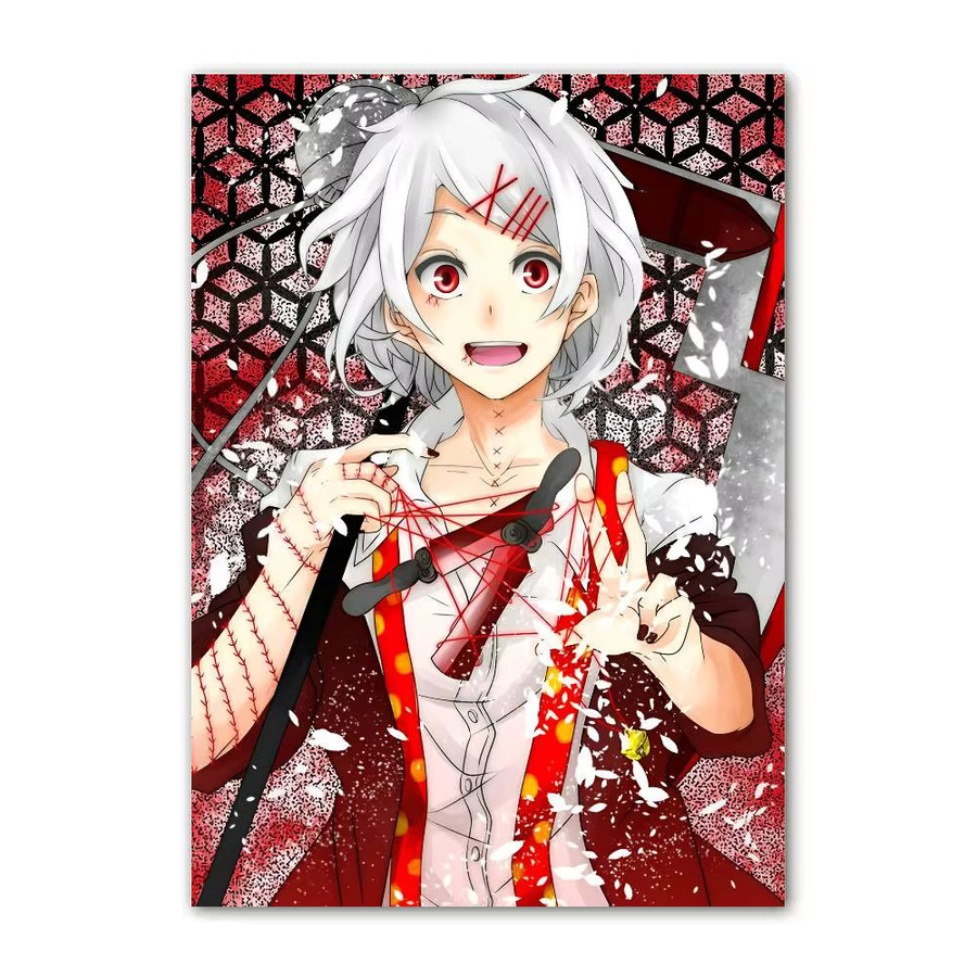 Tokyo Ghoul Suzuya Juuzou Poster von Potdemiel, selbstklebende Wandkunst Illustration in Mehrfarbig, HD Rahmenlos - Bild 4