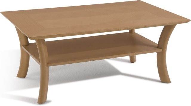 Couchtisch 1098 von HASSE in Buche Braun, modern und rechteckig, B/T/H: 110 x 70 x 48 cm - Bild 1