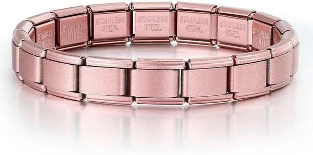 GEMOSA Charm-Armband Edelstahl, Roségold, 9mm, Unisex - Bild 1