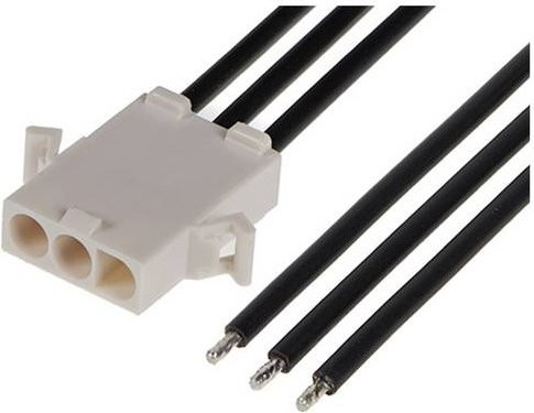 Molex Stiftgehäuse-Kabel 216293-1031 in Weiß - Bild 1