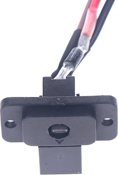 TG16 Ladeloch für Kinder Elektrofahrzeuge 6V 12V 24V mit 2/3 Pin Ladegerät Buchse in Schwarz - Bild 1