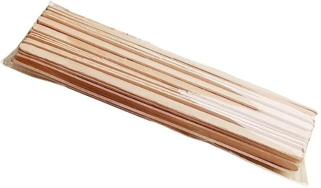 Beige Holzstäbe für Bastelarbeiten, Eis am Stiel und Modellbau - Bild 1