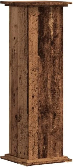 vidaXL Pflanzenständer in Altholz-Optik aus Holzwerkstoff, Braun, B/T/H: 33 x 33 x 100 cm - Bild 1