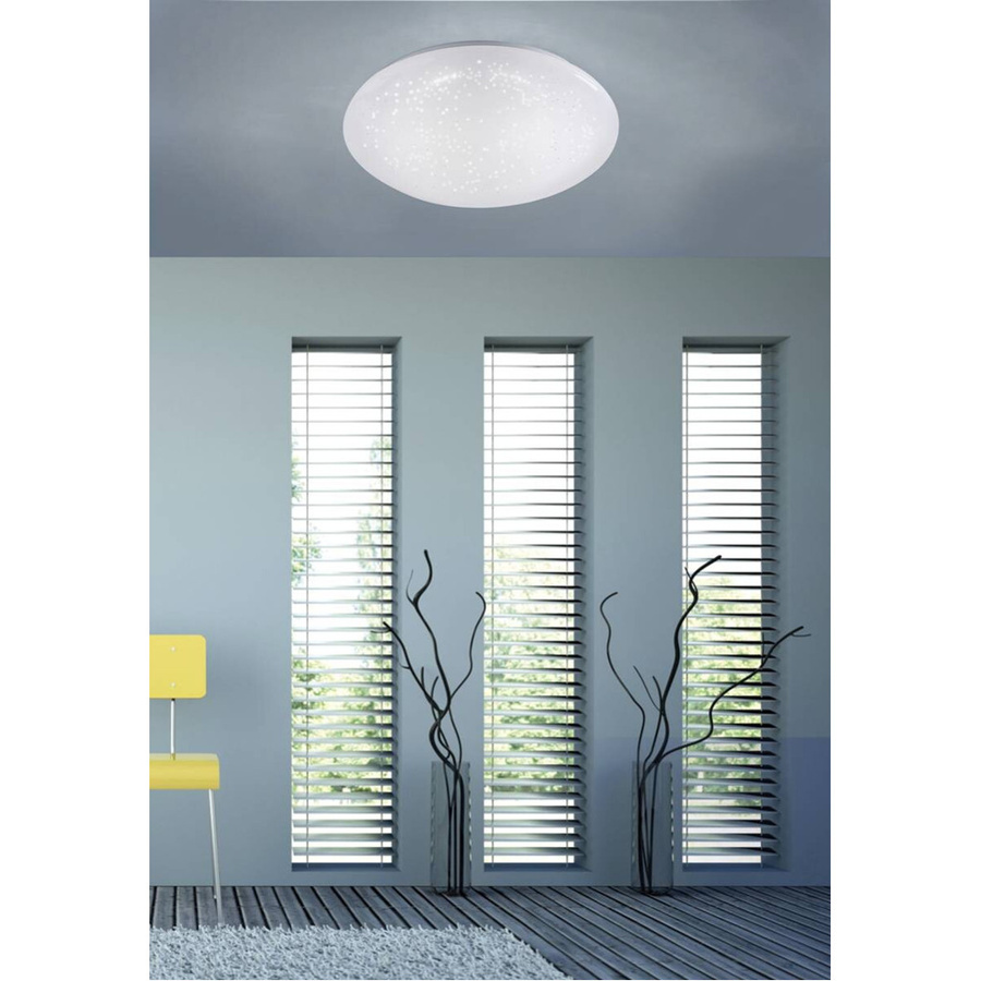 Just Light Skyler LED Deckenleuchte in Weiß aus Metall und Kunststoff, Rund, Höhe: 12 cm, Durchmesser: 35 cm - Bild 2