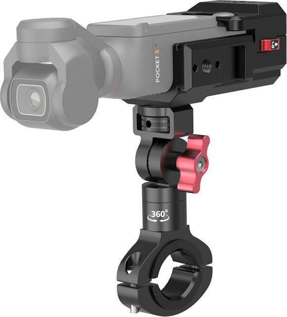 DJI Osmo Pocket 3 Griffkäfighalterung mit Schnellspanner, Schutzrahmen und Autohalterung in Schwarz - Bild 1