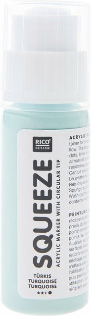 Rico Design Squeeze Acrylic Marker Acrylfarbe in Türkis, 60 ml - Bild 1
