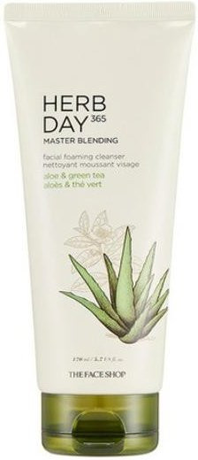 The Face Shop Herb Day 365 Master Blending Reinigungsschaum, Aloe Vera - Bild 1