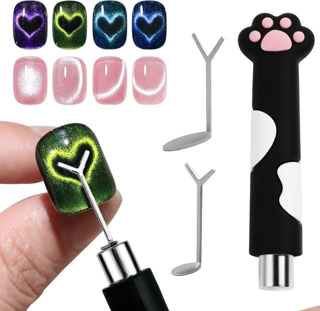 Misscheering Nail-Art-Werkzeug-Set, 3-teilig, magnetisch - Bild 1