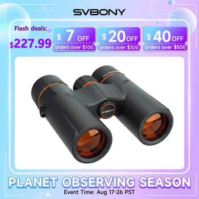 Svbony SA207 ED APO Fernglas 8x32 Weitwinkel mit BaK4 Prisma und FBMC in Schwarz - Bild 1