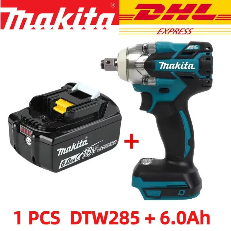 Makita DTW285 18V Akku-Schlagschrauber mit bürstenlosem Motor und 280 Nm Drehmoment, 1/2-Zoll-Stecknuss, kompatibel mit Makita 18V LXT Akkus - Bild 7