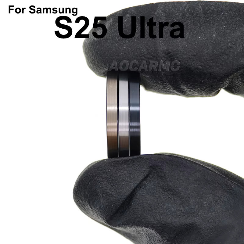Aocarmo Kamera Objektiv Ring Metallrahmen für Samsung Galaxy S25 Ultra SM-S938U/F/0/B inklusive Klebstoff in Schwarz oder Blau - Bild 4