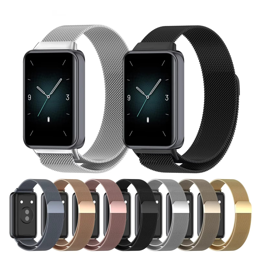 Milanese Loop Strap für Honor Band 9, Uhrenarmband Edelstahl, Silber, Unisex - Bild 4