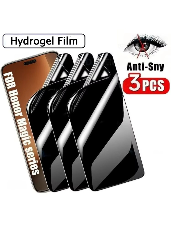 3er Pack Anti-Spy Hydrogel Displayschutzfolie für Honor Magic 8 7 6 5 Pro Lite X9a X9c X8a 500 400 300 Pro 200 100 90 transparent - Bild 5